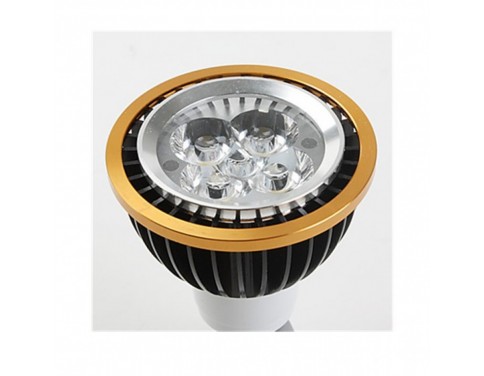 Free Shipping LED Spot Bulb E14 4W 0-350LM Cool White Dimmable(AC220V,Black+Golden)